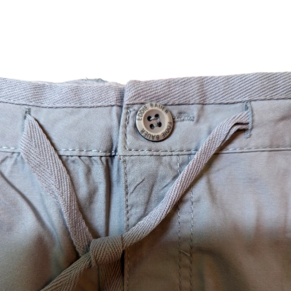 Ladies Eddie Bauer Grey Chino Skirt Size 8
